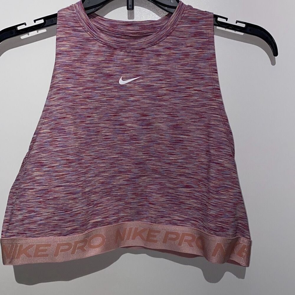 Nike Pro Womens Dri-FIT Space Dye High Neck Cropped Training Tank‎ DA0999-633 XL